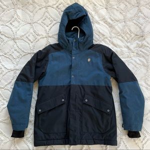 Orage Insulated Ski Jacket Youth XL Black + Blue